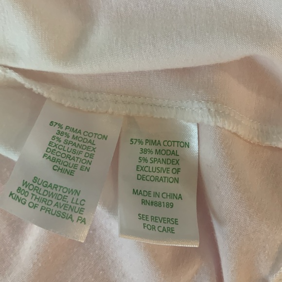 Lilly Pulitzer Hayes top in resort white size x/l - Picture 5 of 6